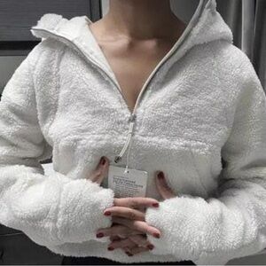 Halfzip fleece hoodie oversized scuba brand new with tags lululemon 2021